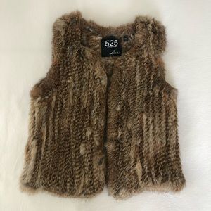 525 America Woven Fur Vest